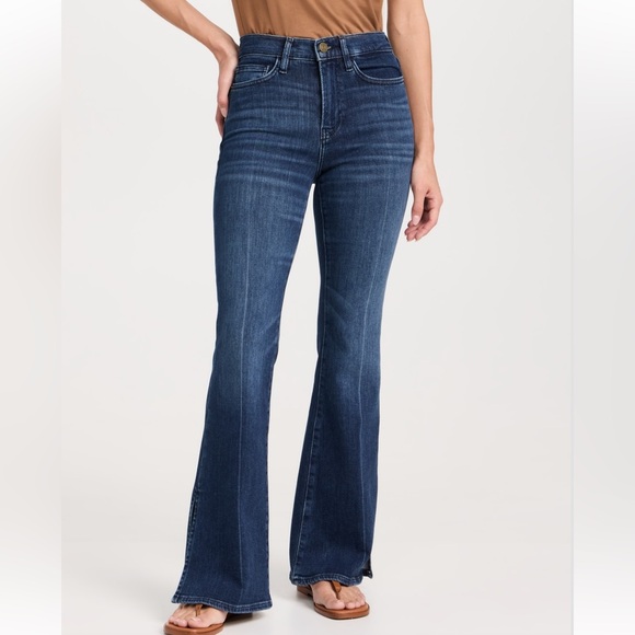 Frame Denim Denim - Frame Le Easy Flare high waisted boot leg jeans with split bottom hem 🎉HP🎉